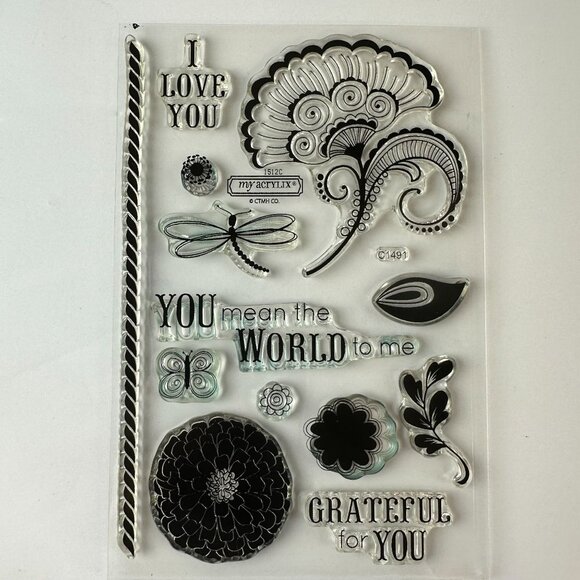 My Acrylix Spring Stamps CTMH Pemberley Workshop c1491 - Picture 1 of 2